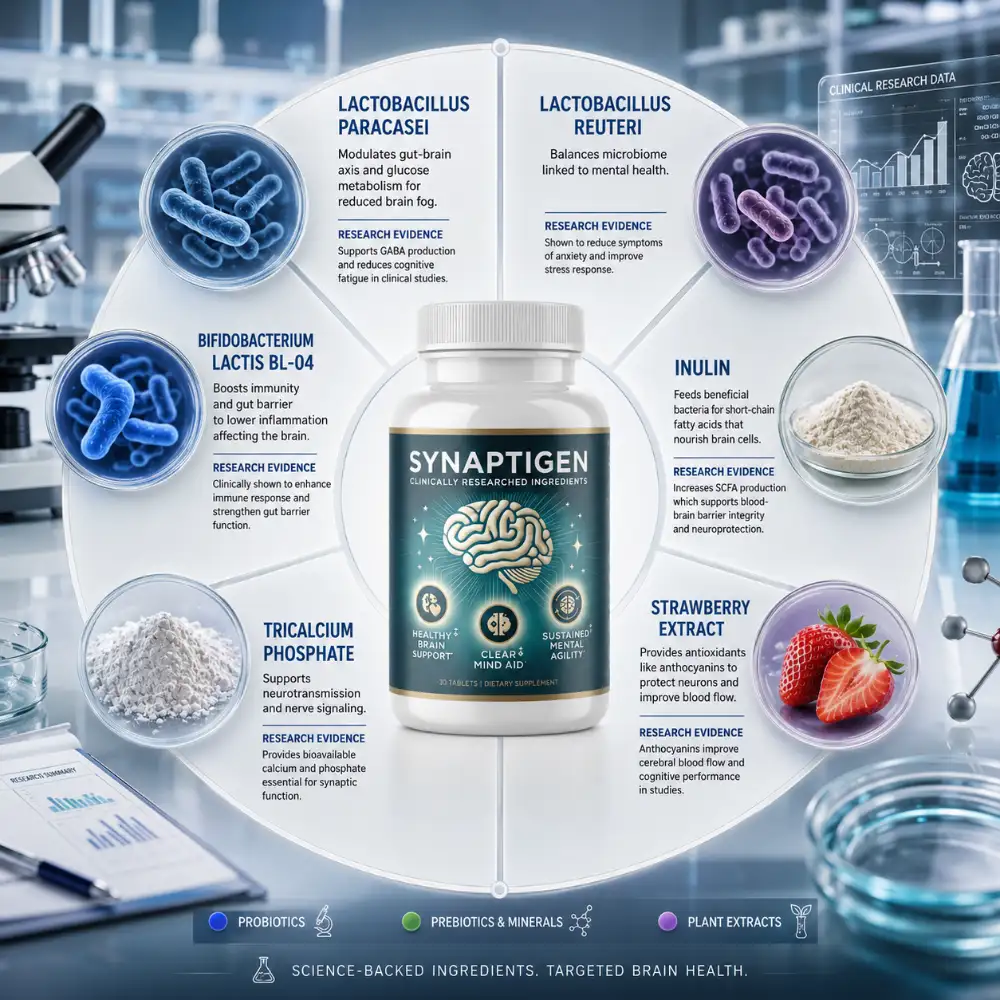 Laboratory Research of Synaptigen ingredients 